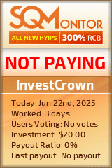 InvestCrown HYIP Status Button