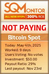 Bitcoin Spot Project Status Button