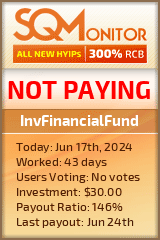 InvFinancialFund HYIP Status Button