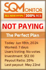 The Perfect Plan HYIP Status Button