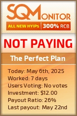 The Perfect Plan HYIP Status Button