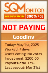 GoodInv Project Status Button