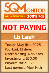 Cb Cash HYIP Status Button