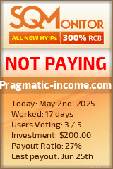 Pragmatic-income.com HYIP Status Button