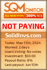 SolidInvs.com HYIP Status Button