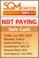 Safe-Cash HYIP Status Button
