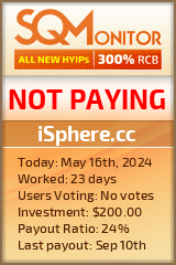iSphere.cc HYIP Status Button