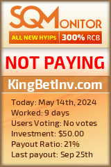 KingBetInv.com HYIP Status Button