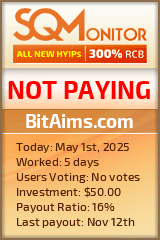 BitAims.com Project Status Button