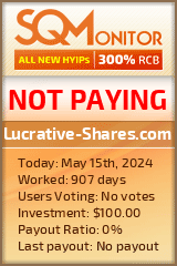 Lucrative-Shares.com HYIP Status Button