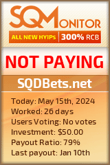 SQDBets.net HYIP Status Button