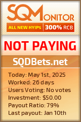 SQDBets.net Project Status Button