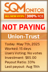 Union-Trust HYIP Status Button