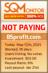 BSprofit.com HYIP Status Button