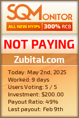 Zubital.com HYIP Status Button