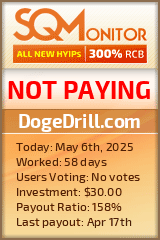 DogeDrill.com HYIP Status Button