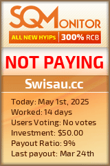 Swisau.cc HYIP Status Button