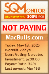 MacBulls.com HYIP Status Button