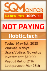 Robtic.tech HYIP Status Button