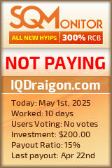 IQDraigon.com HYIP Status Button