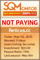 Reticus.cc HYIP Status Button