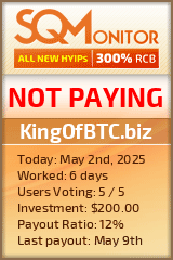 KingOfBTC.biz Project Status Button