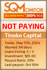 Tinoko Capital HYIP Status Button