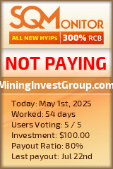 MiningInvestGroup.com HYIP Status Button