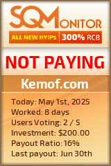 Kemof.com HYIP Status Button