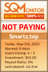 Smartz.top HYIP Status Button