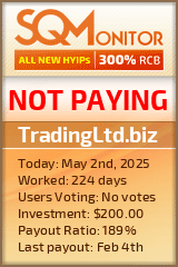 TradingLtd.biz HYIP Status Button