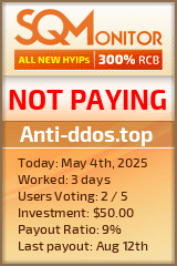 Anti-ddos.top HYIP Status Button