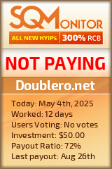 Doublero.net HYIP Status Button