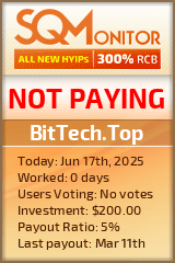 BitTech.Top HYIP Status Button