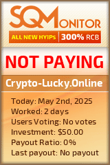 Crypto-Lucky.Online Project Status Button