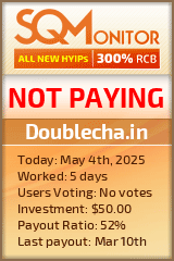 Doublecha.in HYIP Status Button