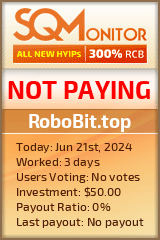 RoboBit.top HYIP Status Button