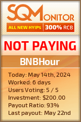 BNBHour HYIP Status Button