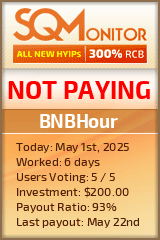 BNBHour HYIP Status Button