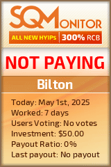 Bilton HYIP Status Button