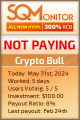 Crypto Bull HYIP Status Button