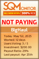 BigHaul HYIP Status Button