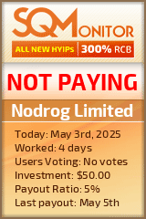 Nodrog Limited HYIP Status Button