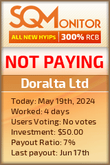Doralta Ltd HYIP Status Button