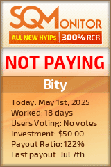 Bity HYIP Status Button