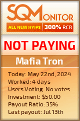 Mafia Tron HYIP Status Button