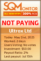 Ultrox Ltd HYIP Status Button