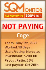 Coge HYIP Status Button