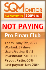 Pro Finan Club Project Status Button