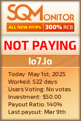 Io7.Io HYIP Status Button